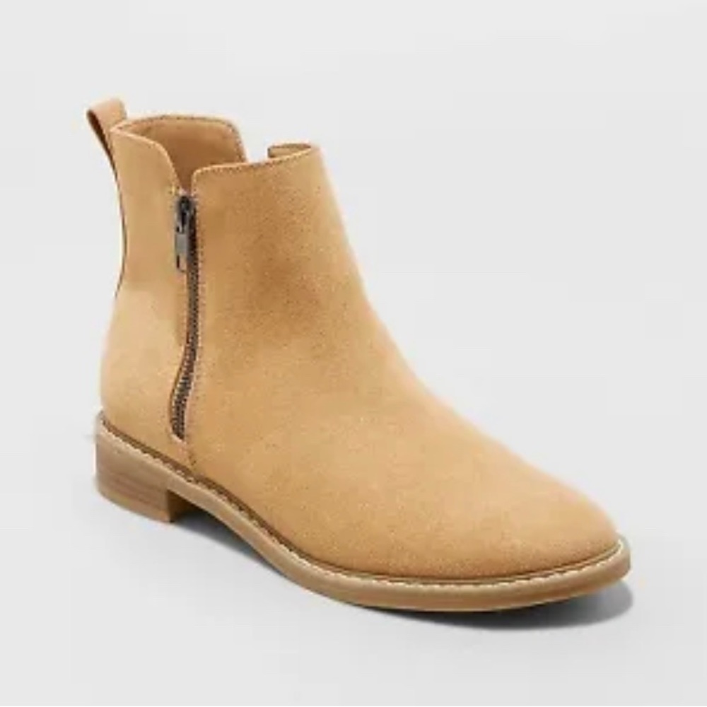 Universal Thread Brenna Ankle Boots Bootie 6.5 Tan NIB